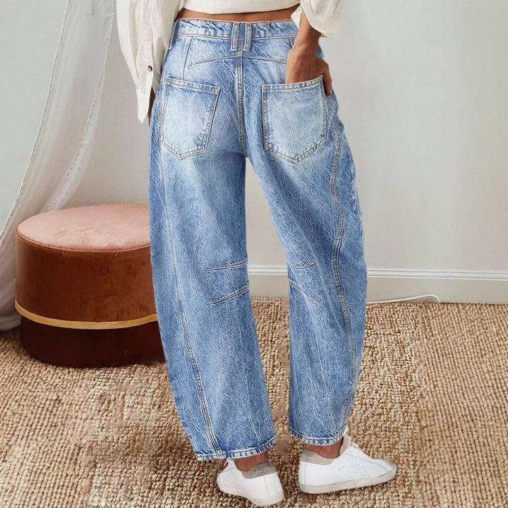 Damen Weite Jeans im lässigen Vintage-Stil mit hochwertigen Details Drune