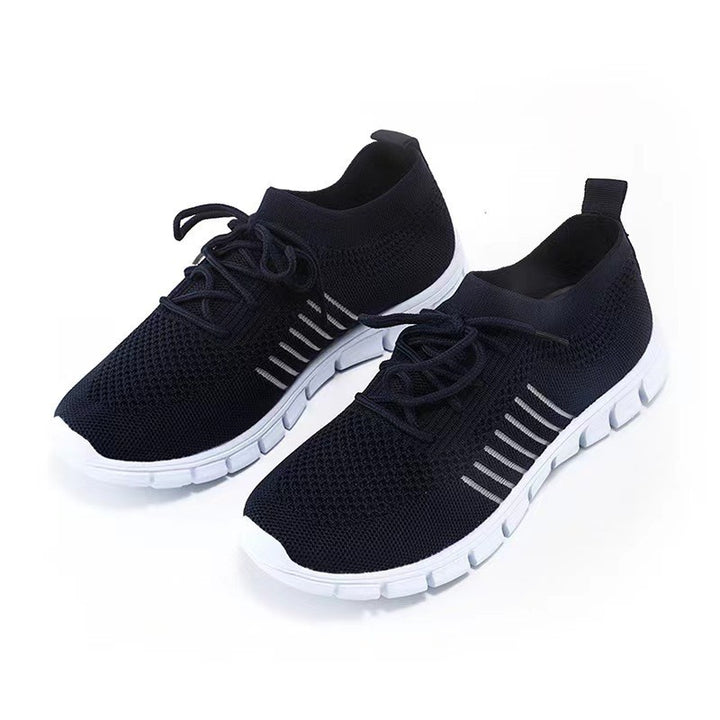 Damen  leichtes gestricktes Sneaker Slipper mit sockenähnlichem Schaft und flexibler Laufsohle Drune