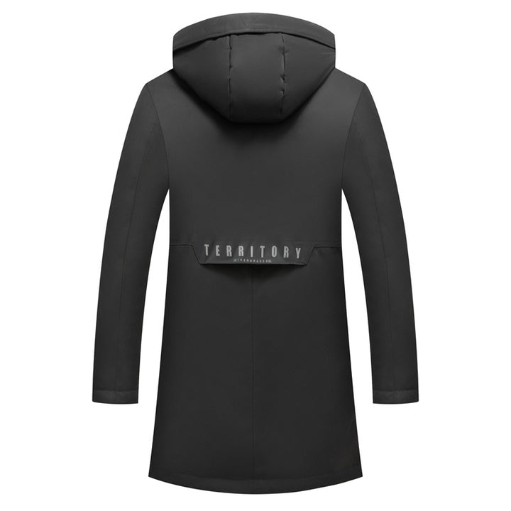 Herren Wasserabweisender Thermoparka mit Kapuze und Mehrfachtaschen Drune