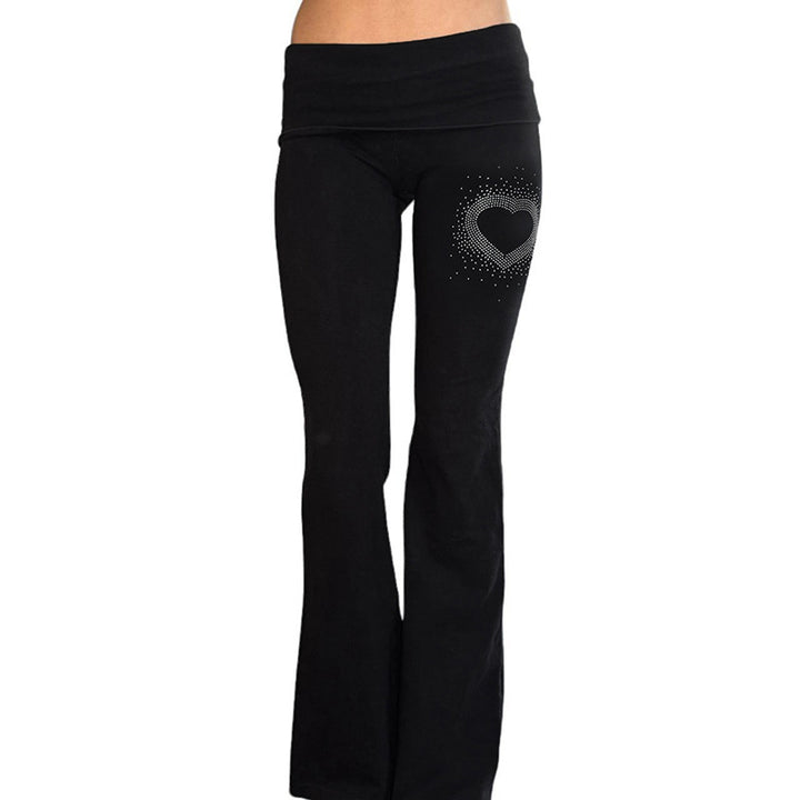 Damen nan leichte Jersey Loungehose mit Tunnelzug und weitem Bein Drune