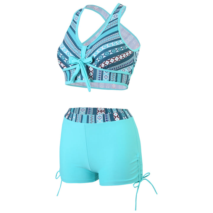 Damen Sportlicher Badeanzug mit innovativem Kreuzträgerdesign Drune