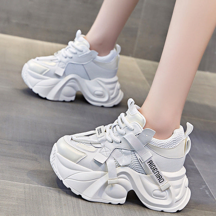 Damen Chunky Sneakers mit futuristischer Silhouette und atmungsaktivem Obermaterial Drune