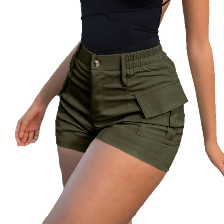 Damen Cargo-Shorts mit hohen Taille und praktischen Taschen Drune