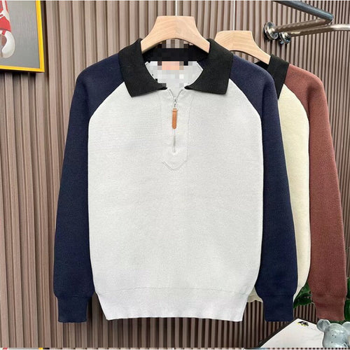 Damen Modischer Strickpullover mit Reißverschluss Drune