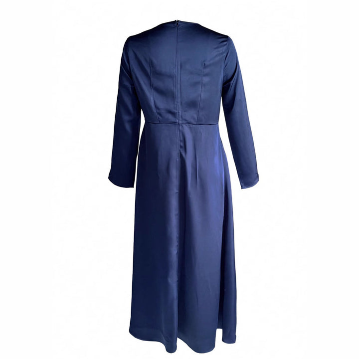 Damen Elegantes Maxikleid mit langem Arm und fließendem Schnitt Drune