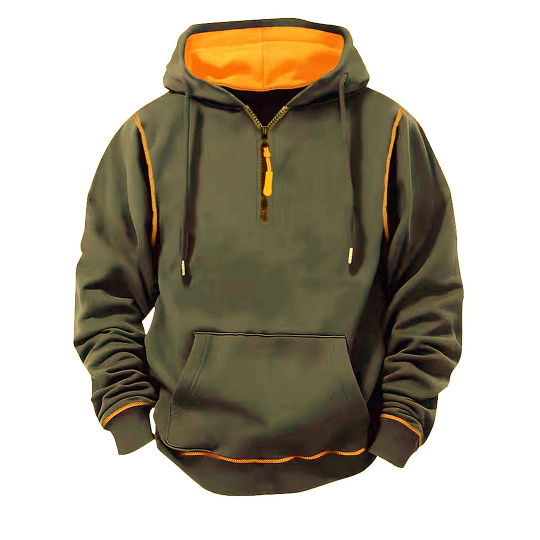 Herren Sportliche Kapuzenjacke mit Reißverschluss Drune