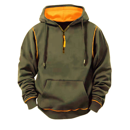 Herren Sportliche Kapuzenjacke mit Reißverschluss Drune
