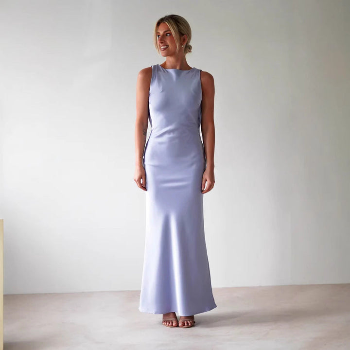 Damen Maxikleid mit elegantem Schnitt und fließendem Stoff Drune