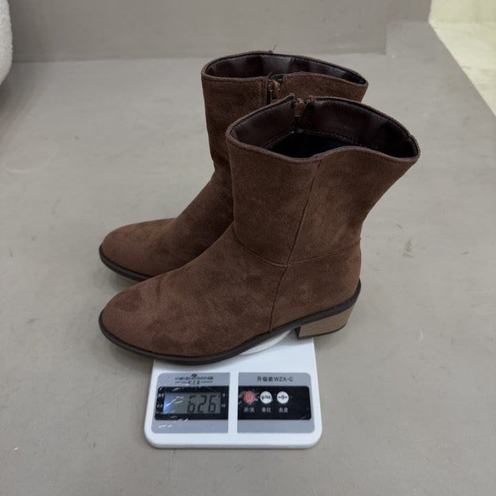 Damen Elegante Stiefeletten mit Blockabsatz Drune