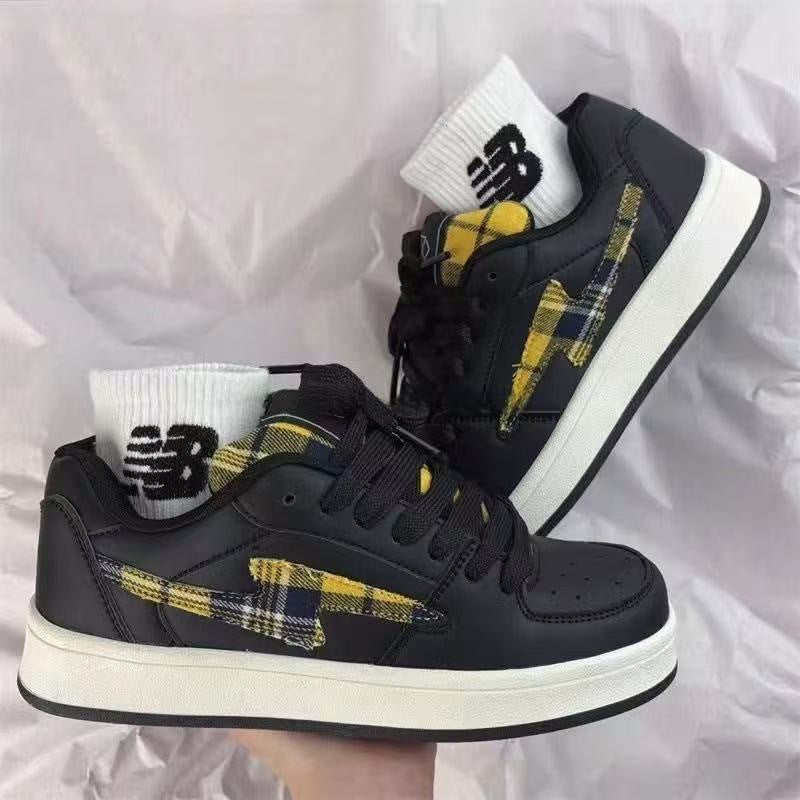 Damen modische Sneakers mit grafischem Design und atmungsaktiver Oberflächenstruktur Drune