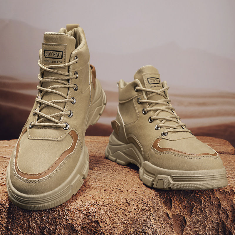 Damen robuste Schnürstiefel mit gepolsterter Innensohle Drune