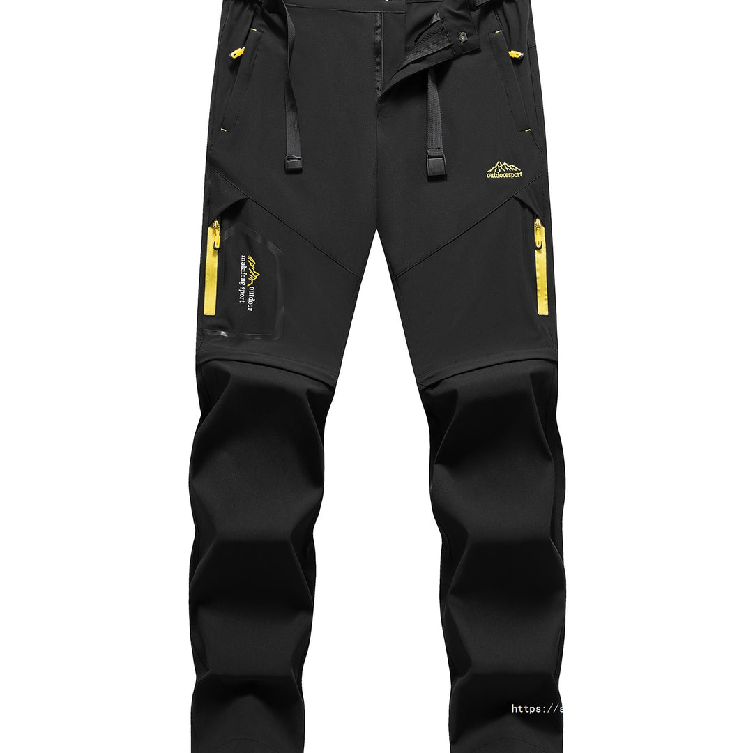 Herren Technische Softshell Zipp‑Wanderhose mit abnehmbaren Beinen und verstellbarem Gürtel Drune