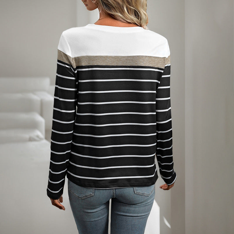 Damen Freizeit Longsleeve Oberteil Drune