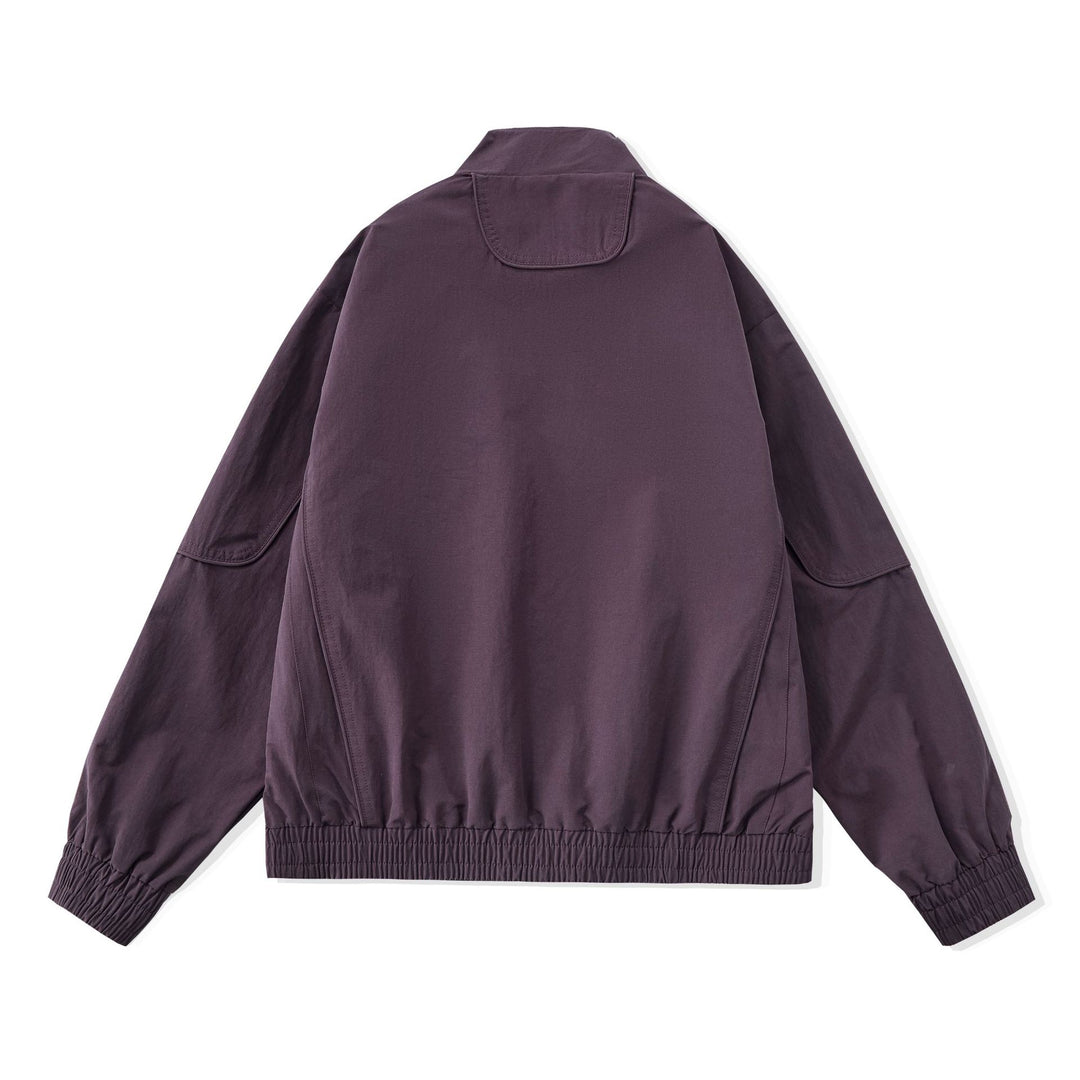 Damen Kurze Boxy‑Utility‑Jacke mit ergonomischen Teilungsnähten, hohem Stehkragen und Kordelzug Drune