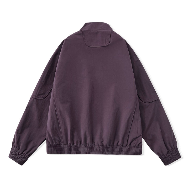 Damen Kurze Boxy‑Utility‑Jacke mit ergonomischen Teilungsnähten, hohem Stehkragen und Kordelzug Drune
