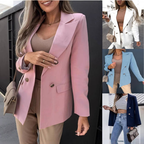 Damen Eleganter Blazer im modernen Schnitt mit doppelter Knopfreihe Drune