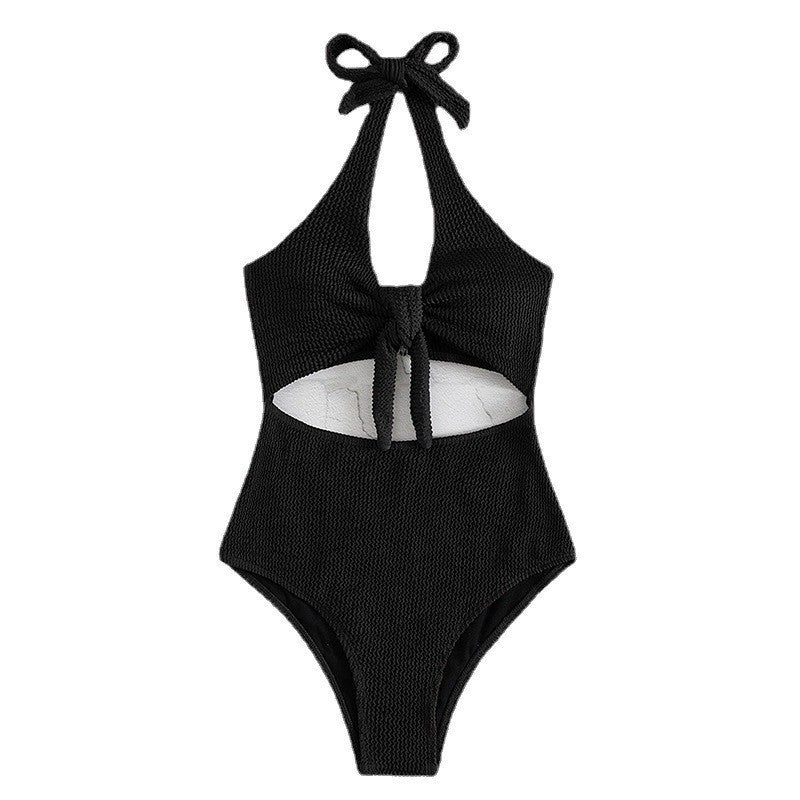 Damen Einteiliger Badeanzug mit innovativem Wickeldetail Drune
