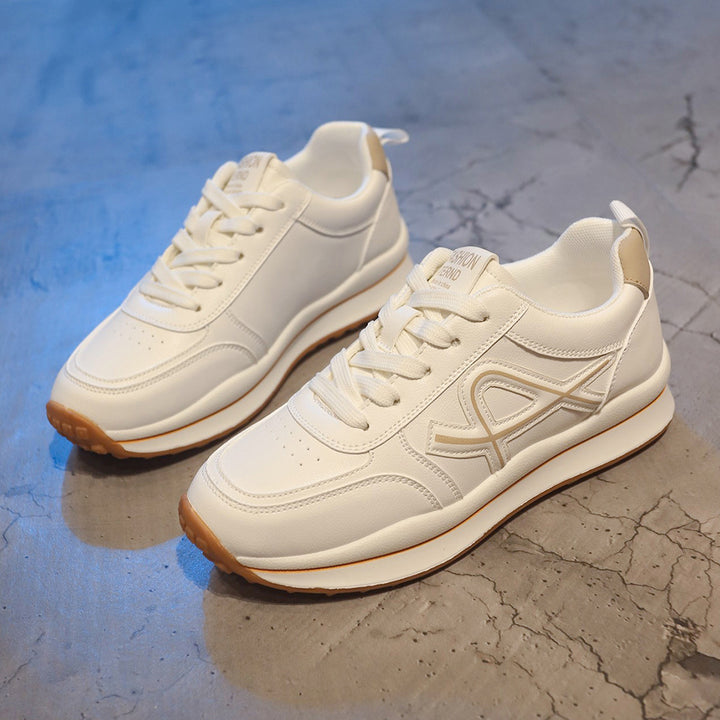 Damen nan leichte City-Sneaker mit erhöhtem Profil, stoßdämpfender EVA-Zwischensohle und rutschfester Gummilaufsohle Drune