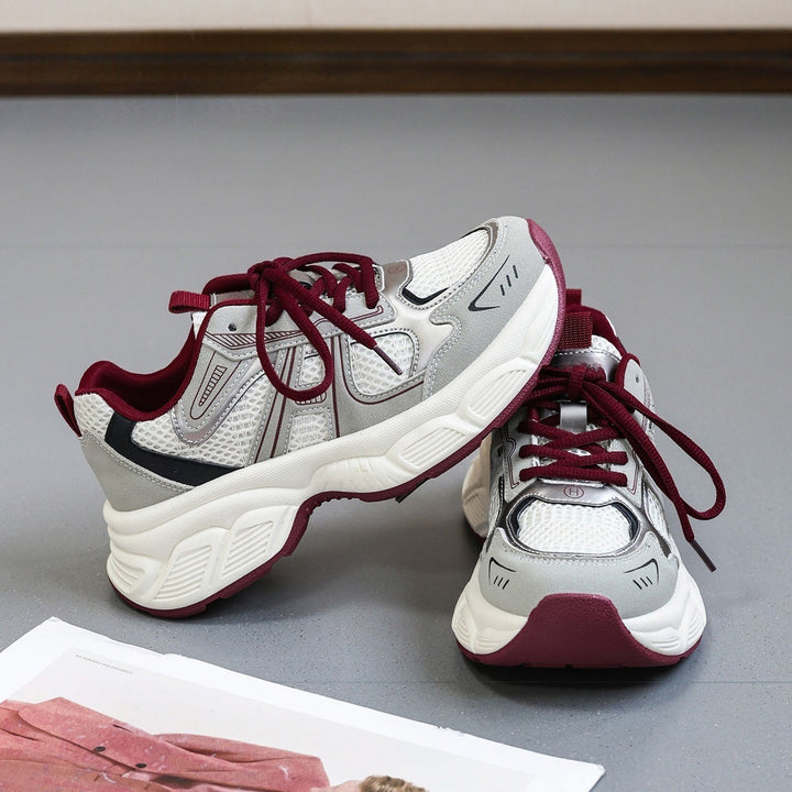 Damen Multicolor Laufschuhe mit atmungsaktiver Obermaterialstruktur und rutschfester Sohle Drune
