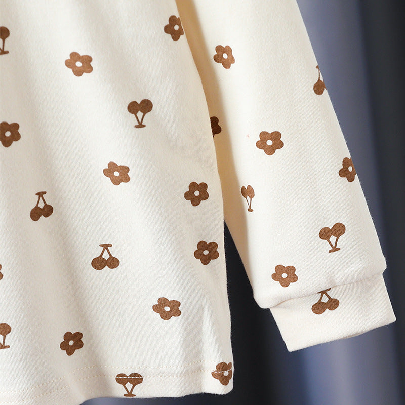 Mädchen Langarmshirt mit verspieltem Blüten- und Tierdesign Drune