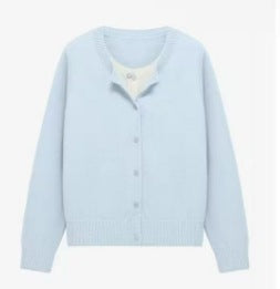 Damen Strickjacke mit feinem Rippmuster und elegantem Knopfverschluss Drune