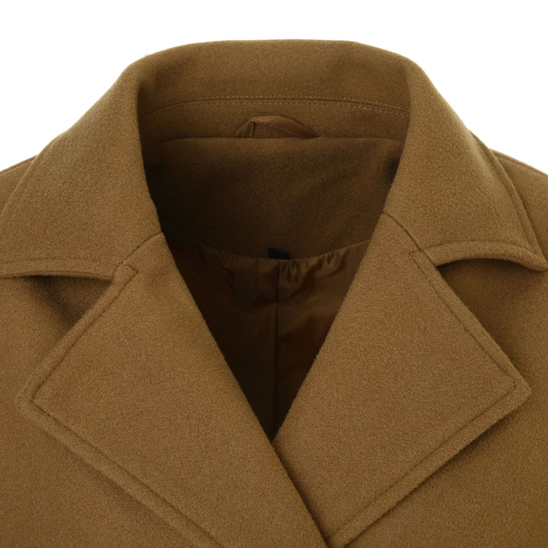 Damen Eleganter Kappenmantel Drune