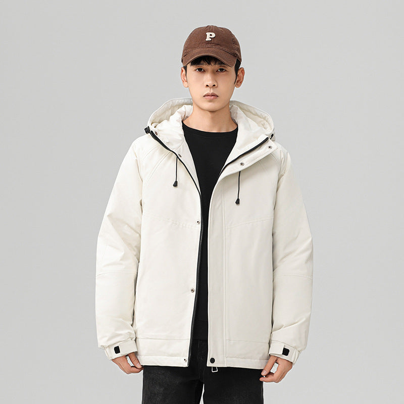 Herren Technische Winterjacke mit verstellbarem Kapuzenkragen Drune