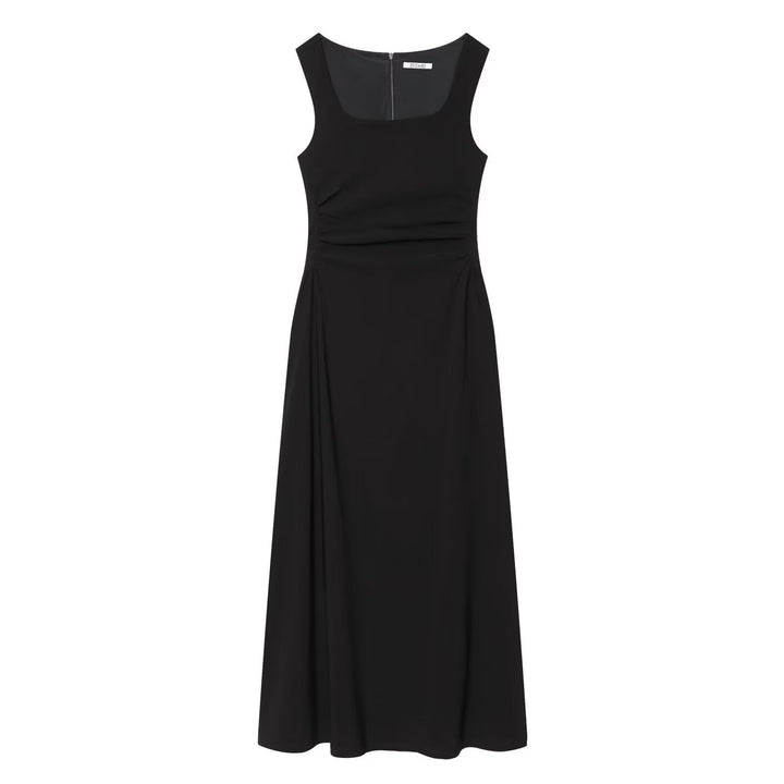 Damen elegantes Maxikleid mit quadratischem Ausschnitt und schmeichelndem Schnitt Drune