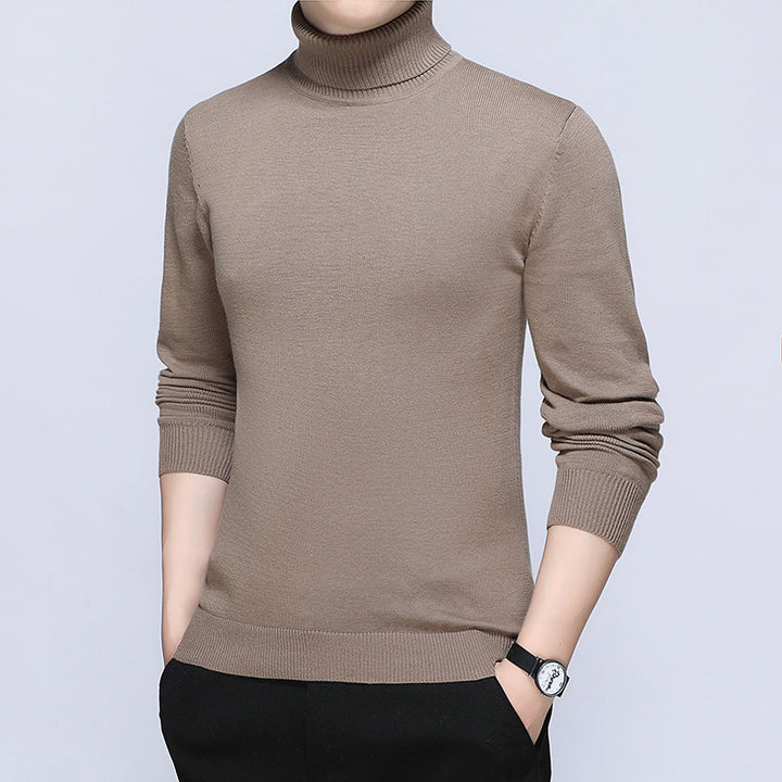 Herren Rollkragenpullover aus hochwertiger, atmungsaktiver Baumwolle Drune