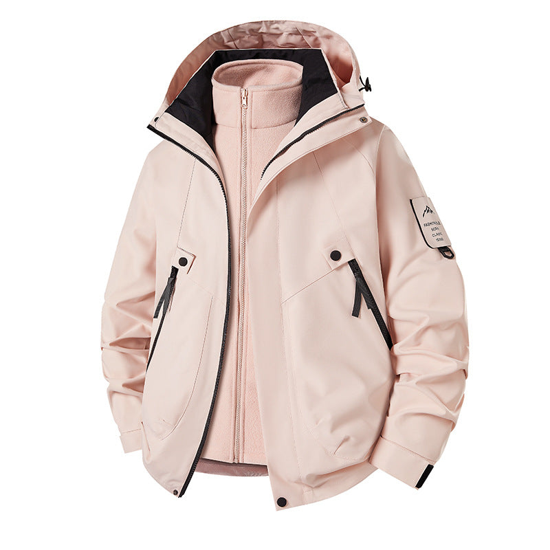 Herren 3‑in‑1 Softshell-Parka mit abnehmbarer Fleece-Innenjacke und technischer Kapuze Drune