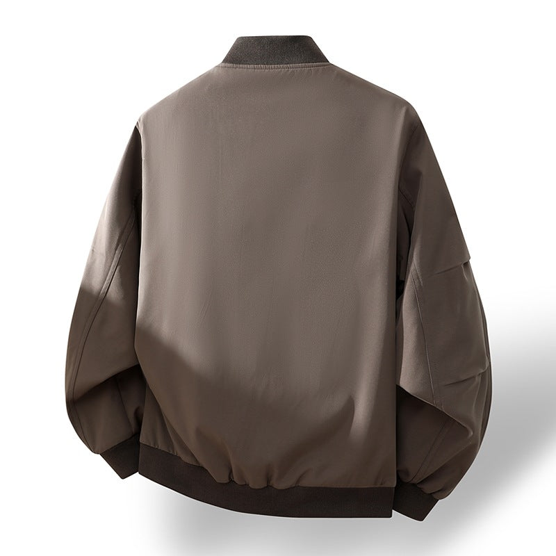Herren Modische Bomberjacke mit Innenfutter Drune