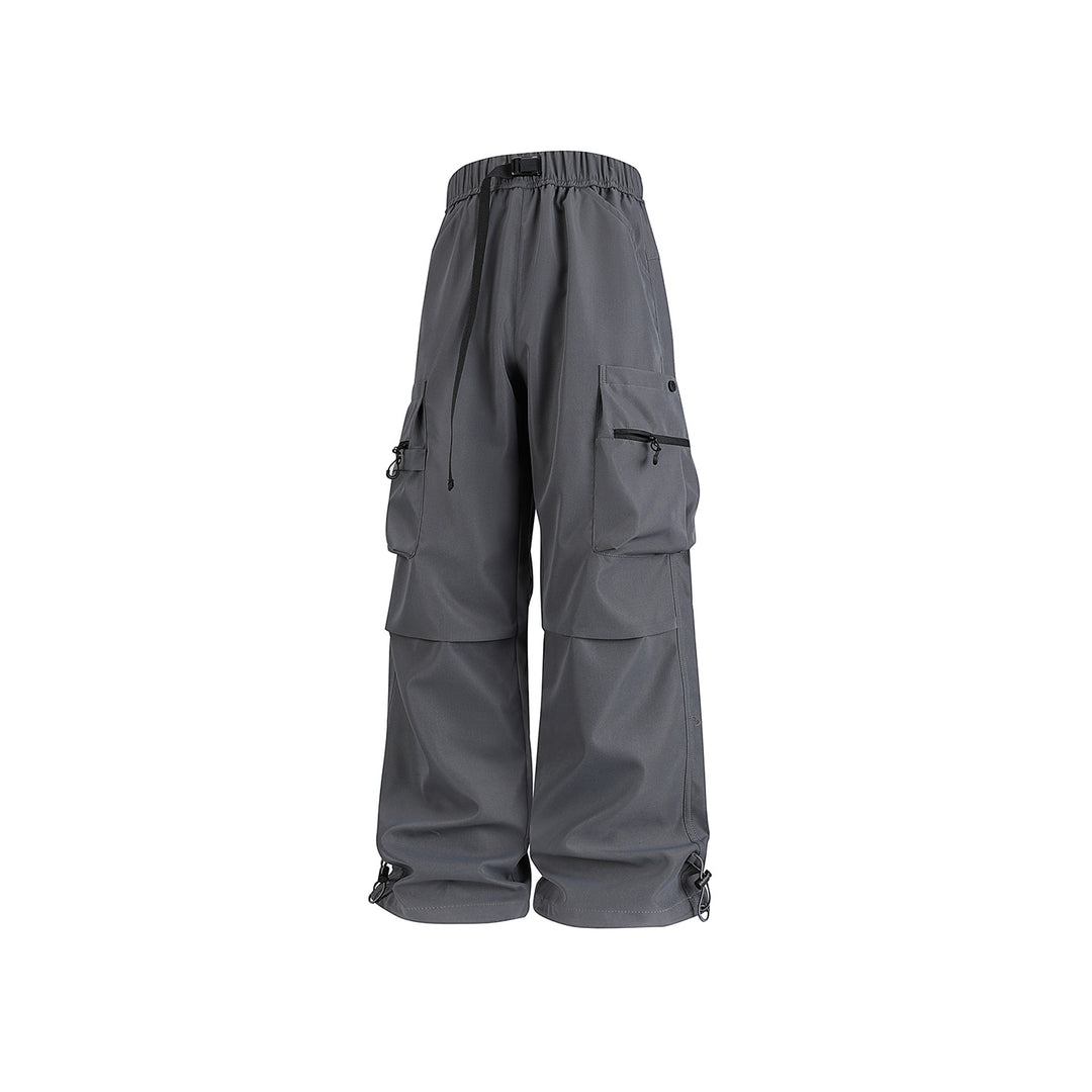 Herren Baggy‑Technische Cargo‑Hose mit integriertem Sicherheitsgurt und verstellbarem Saum Drune