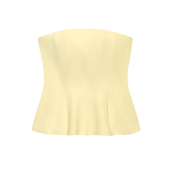 Damen Bustier-Oberteil mit figurformendem Schnitt und elegantem Plissee Drune