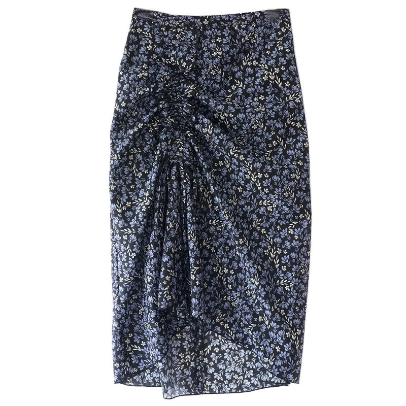 Damen Eleganter Midirock mit drapiertem Design Drune