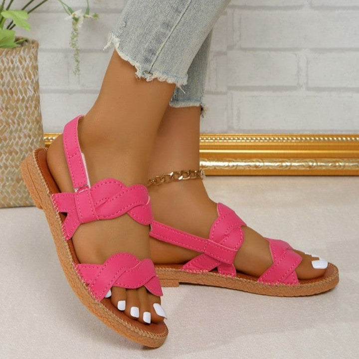 Damen Bequeme Riemensandalen mit modischem Schnitt Drune