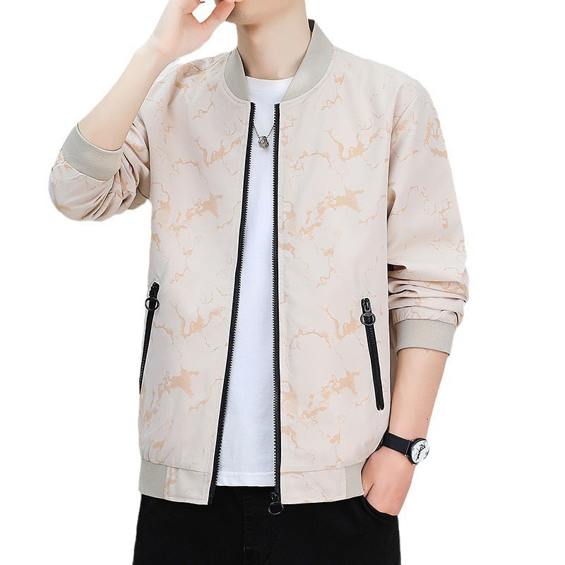 Herren Modische Bomberjacke mit Taschen Drune