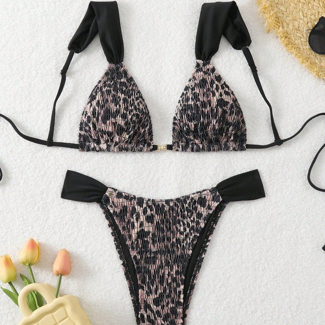 Damen Triangel-Bikini mit elegantem Banddesign Drune