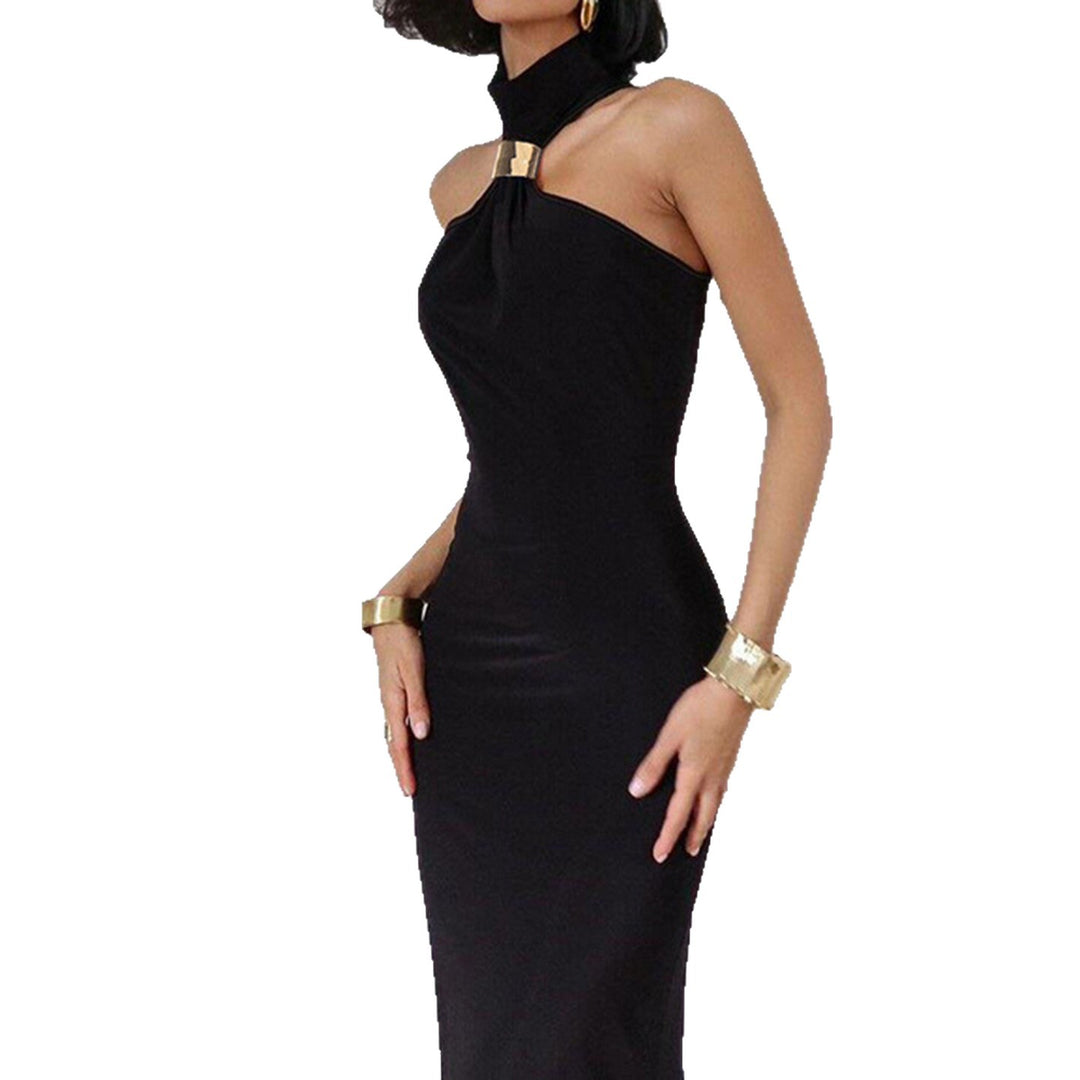 Damen Abendkleid mit schickem Halterdesign und eleganter Silhouette Drune