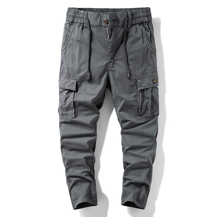 Herren Urbaner Ripstop-Cargo-Jogger mit elastischem Komfortbund und Mehrfach‑Klappentaschen Drune