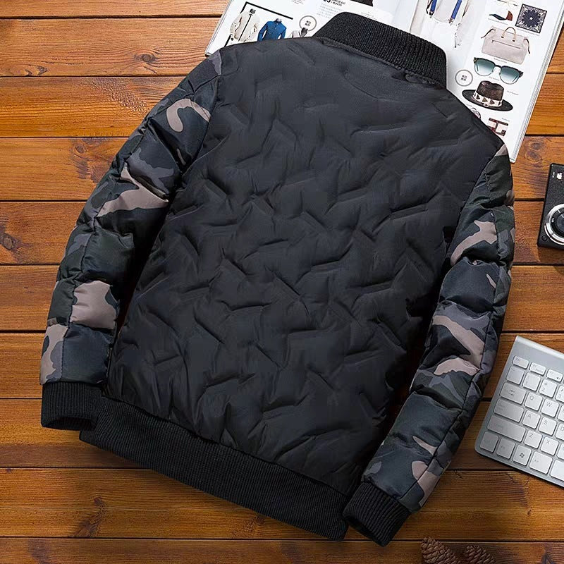 Herren Modische Übergangsjacke im Camouflage-Stil Drune