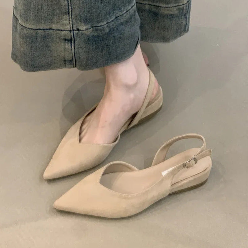 Damen Slingback Ballerinas mit elegantem V-Ausschnitt und komfortablem Fußbett Drune