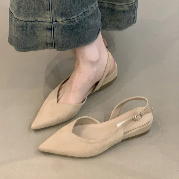 Damen Slingback Ballerinas mit elegantem V-Ausschnitt und komfortablem Fußbett Drune
