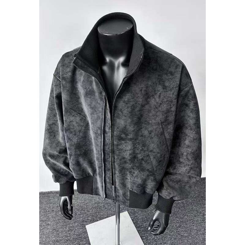 Herren Modische Bomberjacke mit weichem Innenfutter Drune