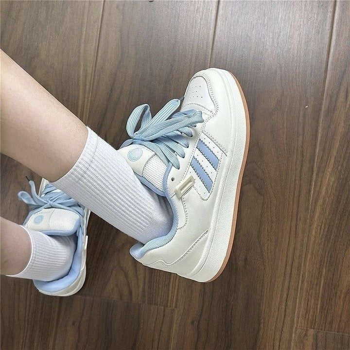 Damen Sportliche Sneakers mit modischen Satinbändern Drune