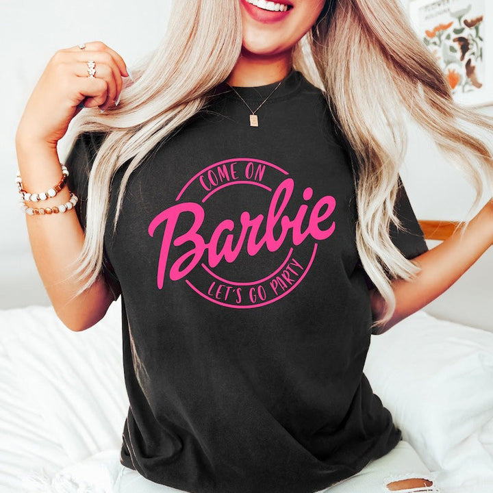 Drune | Retro Party Barbie Print T-shirt