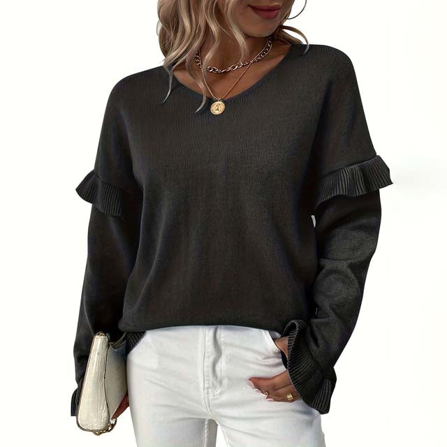 Drune | Einfarbiger Strickpullover Für Kalte Tage