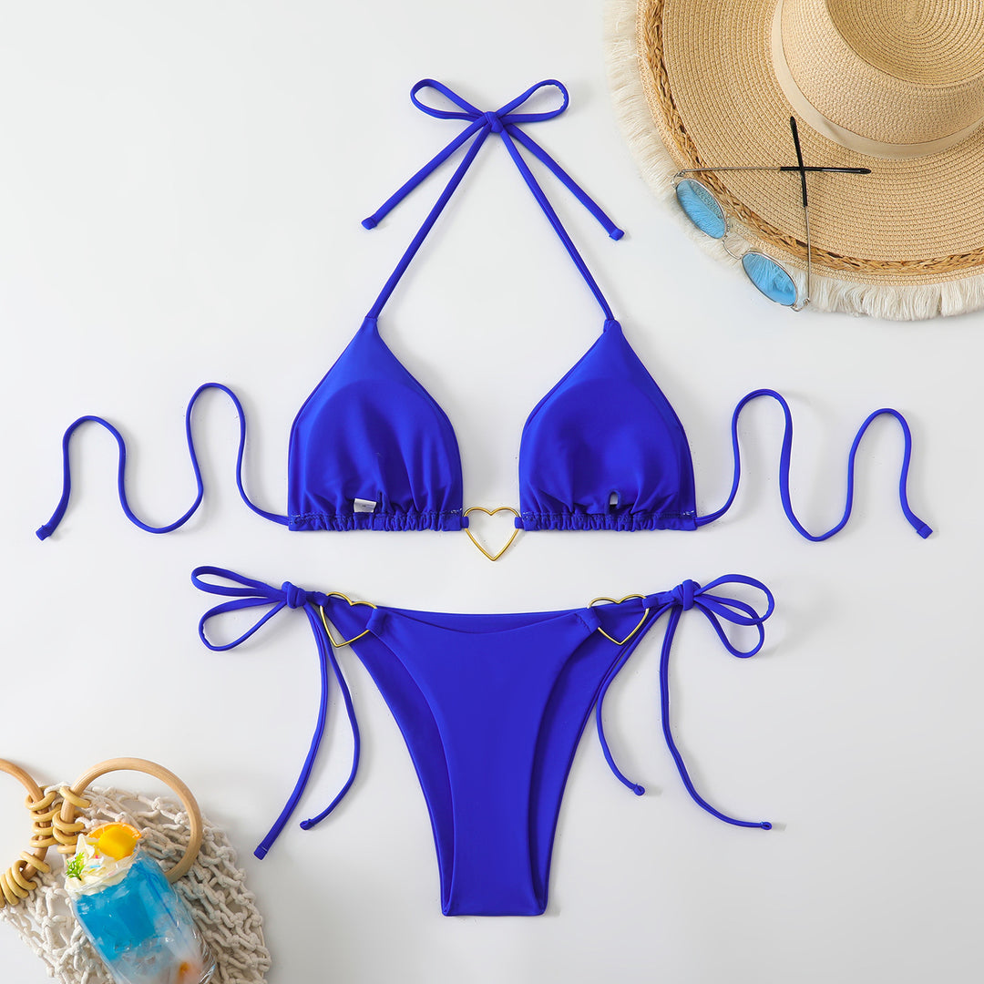 Damen Triangel-Bikini mit modischen Herz-Akzenten Drune