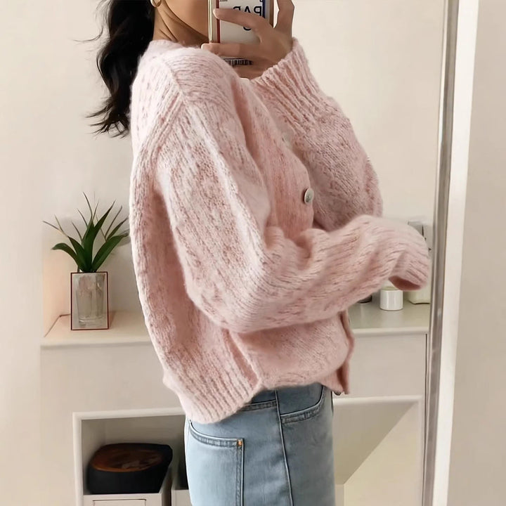 Damen Kuschelige Strickjacke Drune