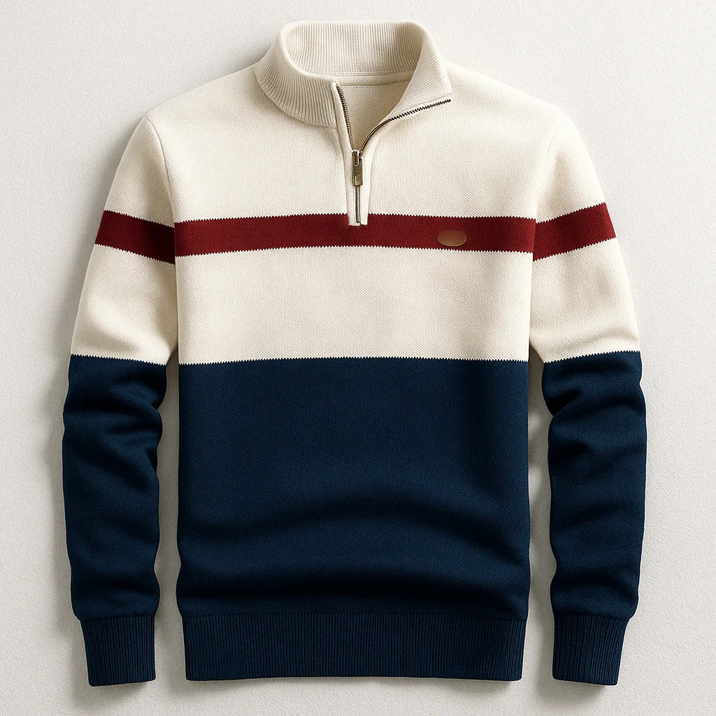 Herren Modischer Halbzip-Pullover