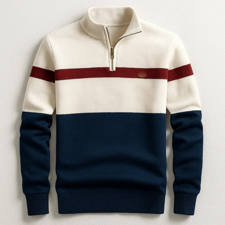 Herren Modischer Halbzip-Pullover